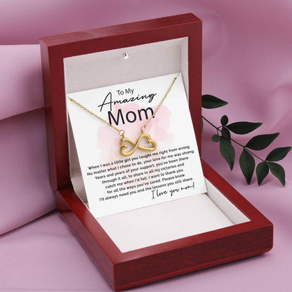 To My Amazing Mom - I Will Always Need You - Endless Love Necklace - Sentimental Gift for Mom