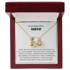 To My Beautiful Niece - I am so honored to be you aunt - Gift for Niece from Aunt - Endless Love Necklace