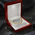 To My Husband - The Day I Met You - Cuban Link Chain - Anniversary & Birthday Gift from Wife