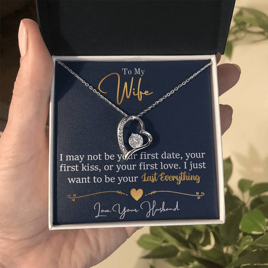 Meaningful Gift for Wife - Heartfelt Jewelry from Husband for Birthday, Anniversary, Valentine’s Day, Christmas - Forever Love Necklace