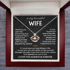 To My Beautiful Wife - Meaningful Jewelry Gift from Husband for Birthday, Valentine’s Day & Anniversary - Crown Pendant Necklace