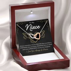 Heart Necklace for Niece, Birthday, Graduation & Holiday Jewelry, To My Niece