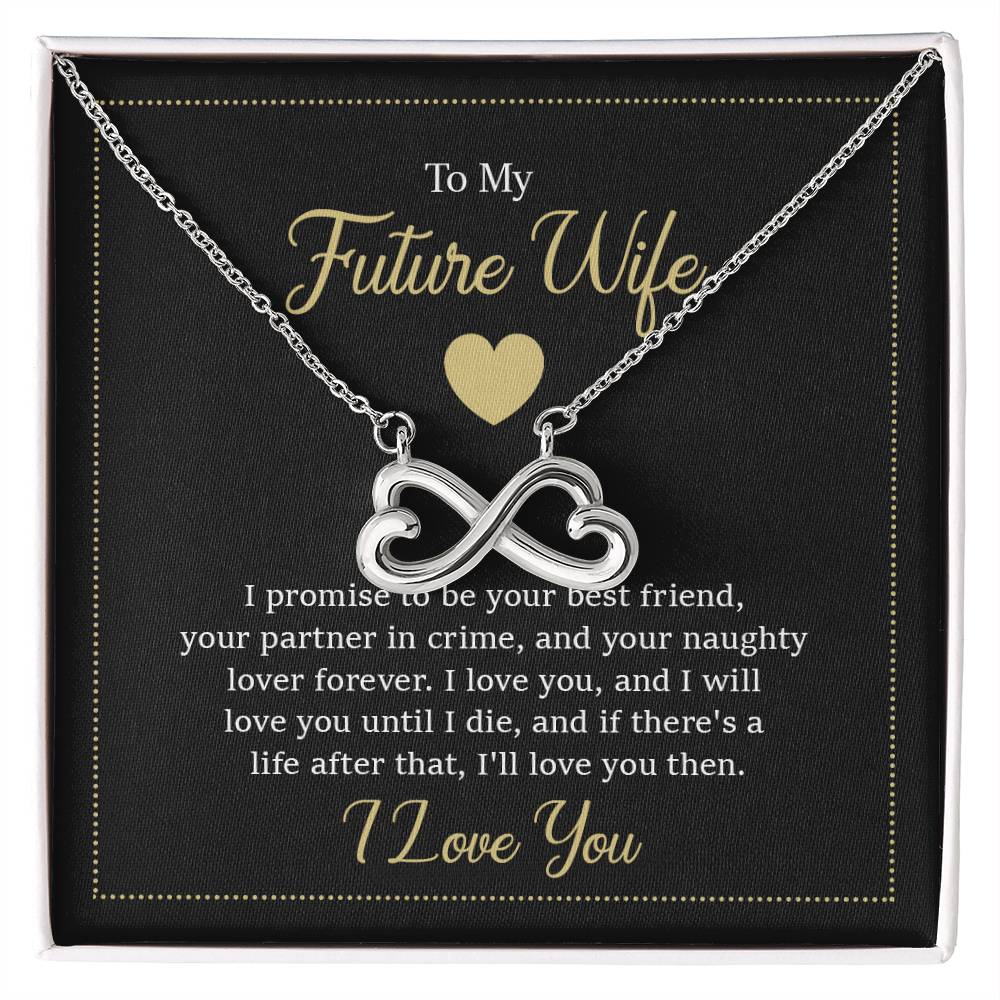 Future Wife Necklace - Romantic Jewelry Gift for Girlfriend for Valentine’s Day, Birthday & Proposal Celebrations - Endless Love Necklace