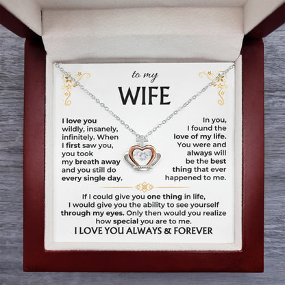 Heartfelt Gift for Wife from Husband - Romantic Jewelry for Special Occasions & Valentine’s Day - Crown Pendant Necklace