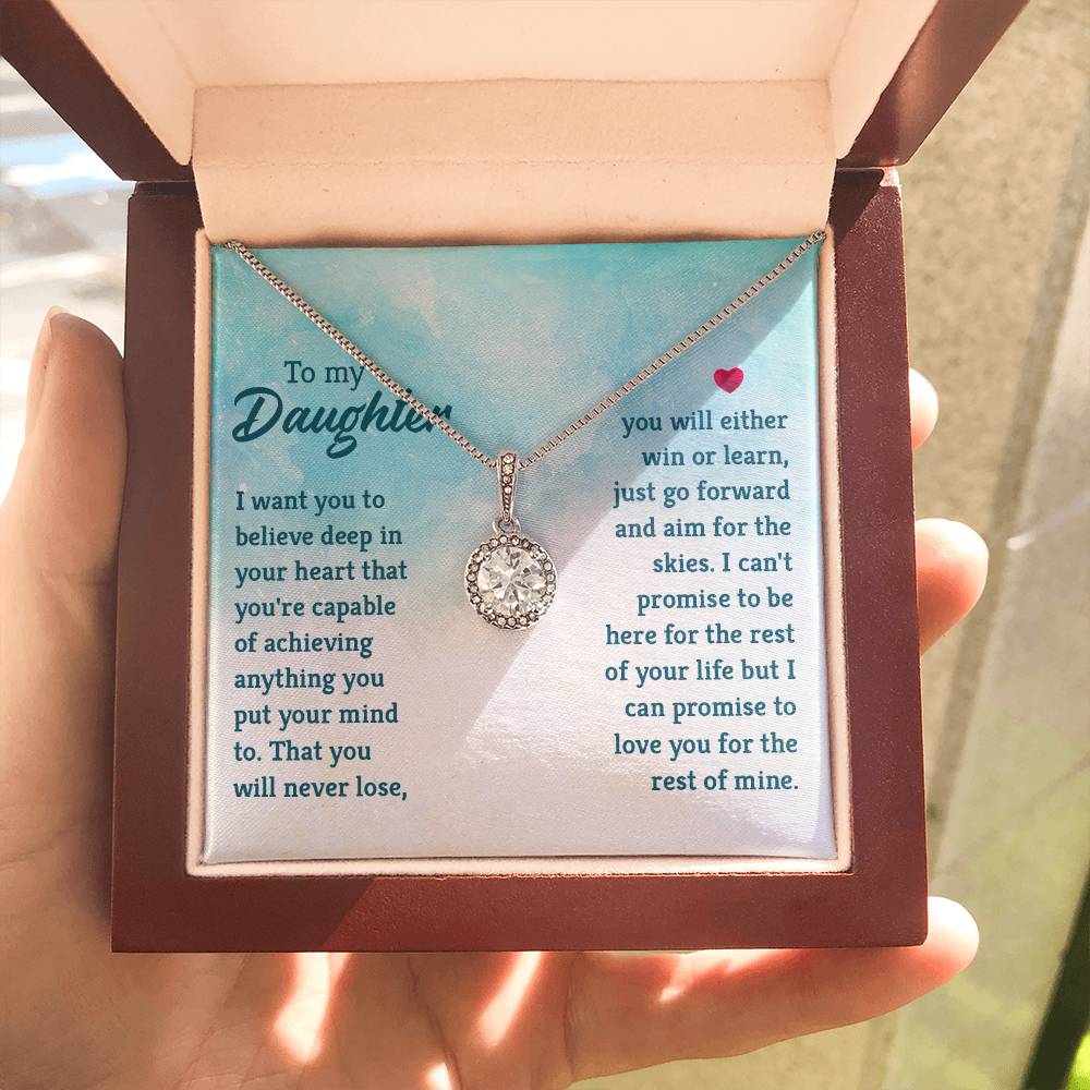 To My Daughter Necklace – Mother Daughter Jewelry Gift – Eternal Hope Necklace