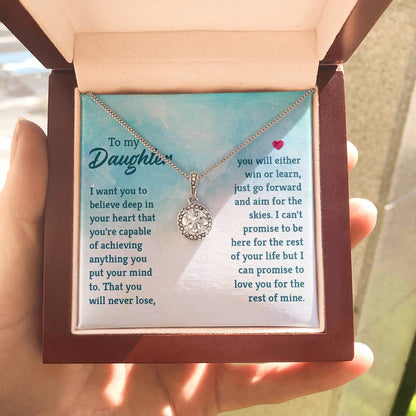 To My Daughter Necklace – Mother Daughter Jewelry Gift – Eternal Hope Necklace