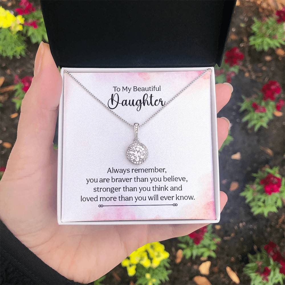 To My Daughter Necklace – Birthday Graduation Special Gift for Daughter – Eternal Hope Necklace