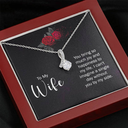 Heartfelt Gift for Wife from Husband - Romantic Jewelry for Special Occasions & Valentine’s Day - Alluring Beauty Necklace
