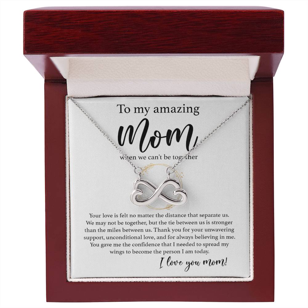 To My Amazing Mom - Thank You For Support and Unconditional Love - Endless Love Necklace - Best Gift For Mom