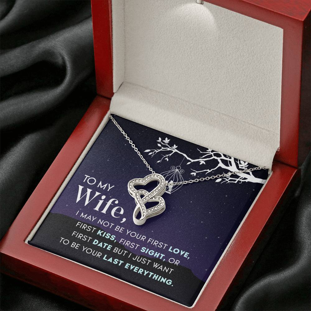 Valentine’s Day Wife Gift - Romantic Jewelry from Husband - Heart-to-heart Pendant Necklace