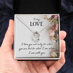 To My Wife Necklace - Meaningful Gift from Husband for Valentine’s Day - Lucky In Love Necklace
