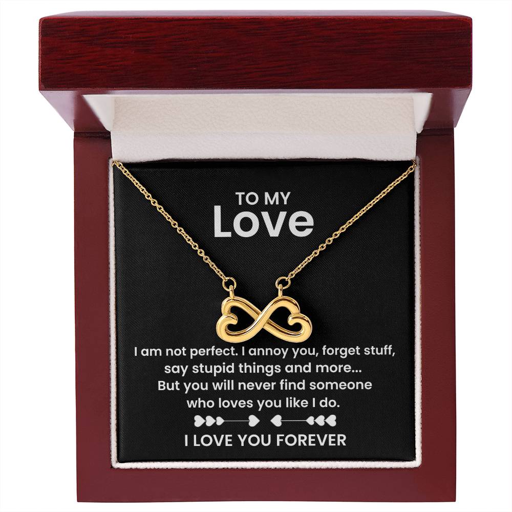 Love Gift for Wife from Husband - Sentimental Jewelry for Valentine’s Day, Anniversary, Birthday & Christmas - Endless Love Necklace