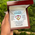 To My Beautiful Soulmate Necklace - Soulmate Gift for Her for Holiday Celebrations & Romance - Love Knot Necklace