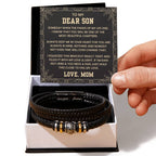 Gift for Son – Mom Edition – Holiday, Birthday – Love You Forever Bracelet