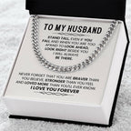 Cuban Link Chain for Husband from Wife – Anniversary, Birthday & Valentine’s Day Gift