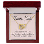Bonus Sister Necklace Gift - Interlocking Hearts Necklace