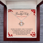 To My Wife Necklace - Emotional Love Gift from Husband for Birthday & Valentine’s Day - Crown Pendant Necklace