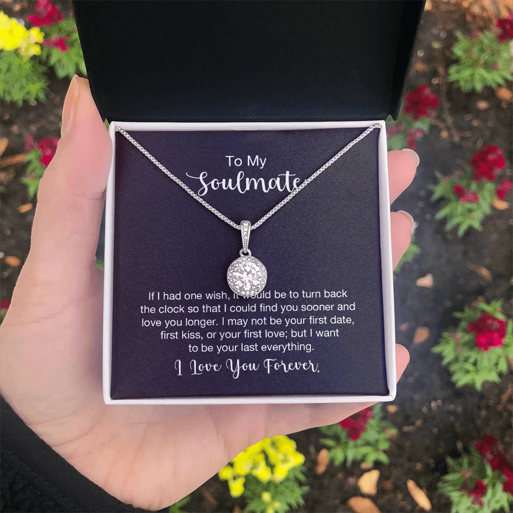 To My Soulmate Necklace - Romantic Jewelry Gift for Her for Christmas & Special Dates - Eternal Hope Necklace