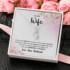 Emotional Wife Gift - Loving Jewelry from Husband for Birthday, Valentine’s Day & Anniversary - Alluring Beauty Necklace
