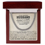 To My Amazing Husband Gift from Wife - I Love You More Than You'll Ever Know - Cuban Link Chain