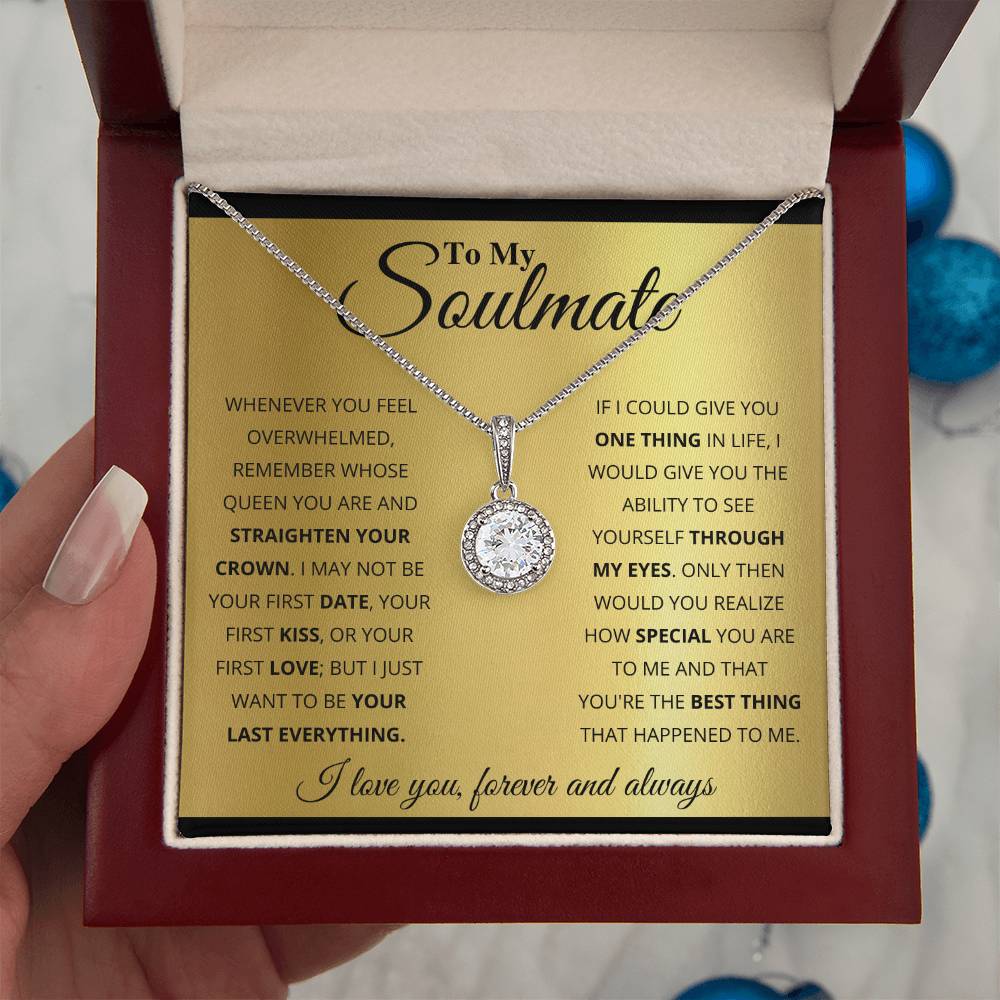 To My Soulmate Necklace - Best Gift for Soulmate for Valentine’s Day & Beyond - Eternal Hope Necklace