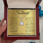 To My Soulmate Necklace - Best Gift for Soulmate for Valentine’s Day & Beyond - Eternal Hope Necklace
