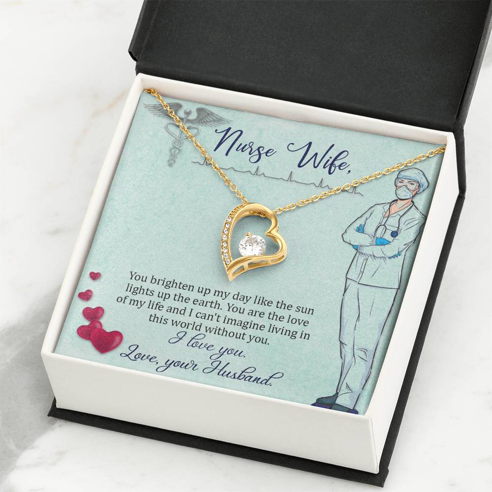 To my nurse Wife Gift from Husband - Forever Love Necklace