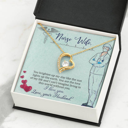 To my nurse Wife Gift from Husband - Forever Love Necklace