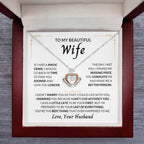 Meaningful Wife Jewelry from Husband - Romantic Gift for Birthday, Christmas, Anniversary & Valentine’s Day - Crown Pendant Necklace