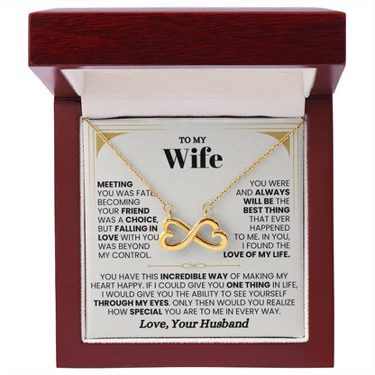 Gift for Wife from Husband - Sentimental Jewelry for Anniversary & Valentine’s Day - Endless Love Necklace