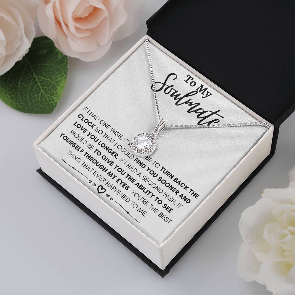 To My Soulmate Necklace - Long Distance Relationship Soulmate Gift for Romantic Occasions - Eternal Hope Necklace