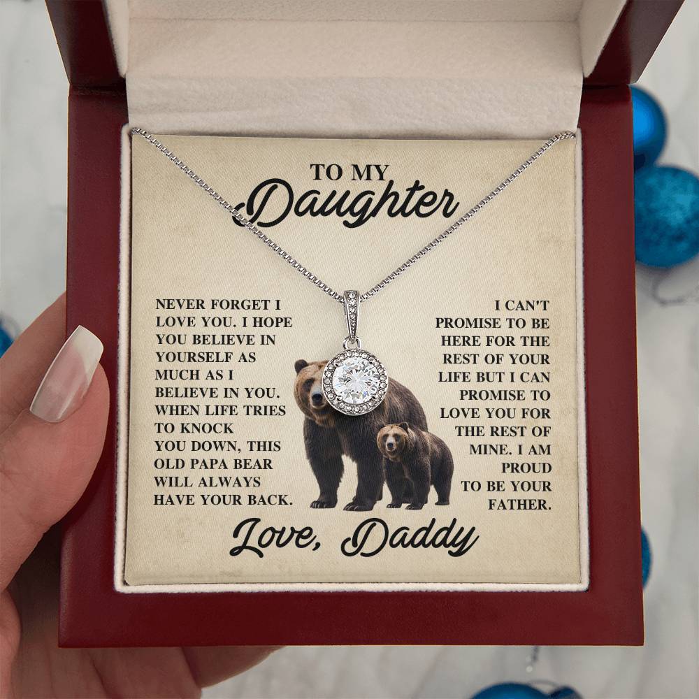 To My Daughter Necklace - Holiday Gift for Daughter from Daddy - Eternal Hope Necklace