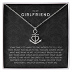Gift for Girlfriend Necklace - Romantic Jewelry for Valentine’s Day, Birthday & Special Relationship Moments - Anchor Pendant Necklace