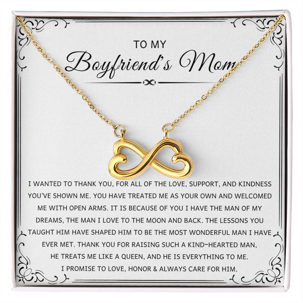 Sentimental Gift for Boyfriend's Mom - I wanted to thank you - Endless Love Necklace