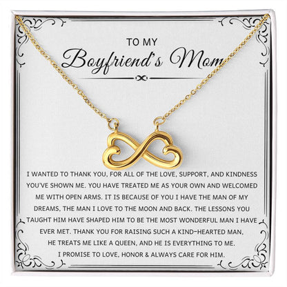 Sentimental Gift for Boyfriend's Mom - I wanted to thank you - Endless Love Necklace