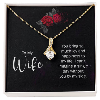 Heartfelt Gift for Wife from Husband - Romantic Jewelry for Special Occasions & Valentine’s Day - Alluring Beauty Necklace
