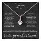 To My Love - I am not perfect - Alluring Beauty Necklace from Husband to Wife
