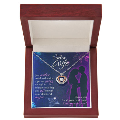 Doctor Wife Gift from Husband - Meaningful Jewelry for Valentine’s Day & Special Occasions - Crown Pendant Necklace