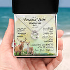 Special Gift for Wife - Romantic Jewelry from Husband for Valentine’s Day or Birthday - Lucky In Love Necklace