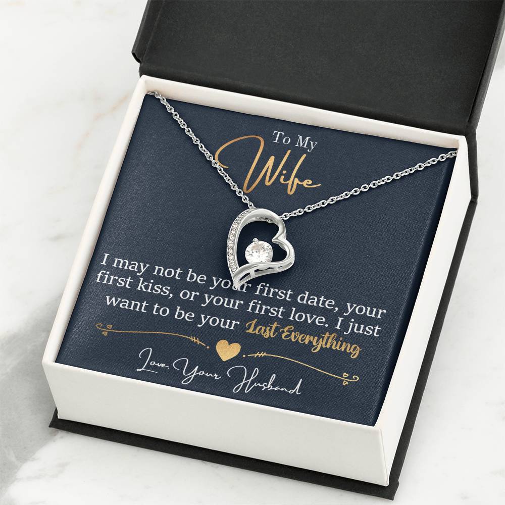 Meaningful Gift for Wife - Heartfelt Jewelry from Husband for Birthday, Anniversary, Valentine’s Day, Christmas - Forever Love Necklace