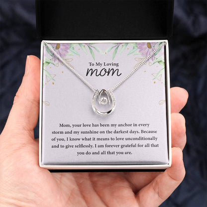 To My Loving Mom - Lucky In Love PARTNER - Best for Birthday, Christmas & Mother's Day