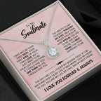 To My Soulmate Necklace - Soulmate Jewelry Gift for Valentine’s Day, Birthday & Romantic Celebrations - Eternal Hope Necklace