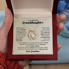 Everlasting Necklace Gift for Granddaughter, Timeless Jewelry With Love, Forever Love Necklace Necklace, To My Beautiful Granddaughter