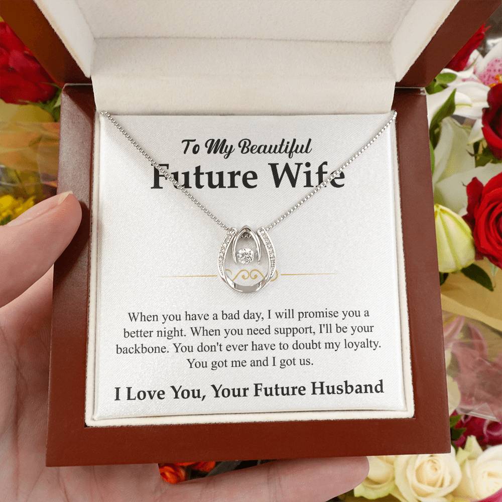 To My Future Wife Necklace - Best Romantic Jewelry Gift for Special Occasions & Love Appreciation - Lucky In Love Necklace