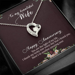 Anniversary Necklace, Thoughtful Gift for Her, Celebrate Love, Special Memories & Endless Journey, Happy Anniversary