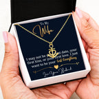 Romantic Gift for Wife from Husband - Meaningful Jewelry for Birthday, Anniversary, Christmas & Valentine’s Day - Anchor Pendant Necklace