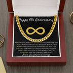 Anniversary Necklace For Him, Elegant Jewelry for Him, Cherished Memories, Special 6th Year Anniversary Present, Happy 6th Anniversary