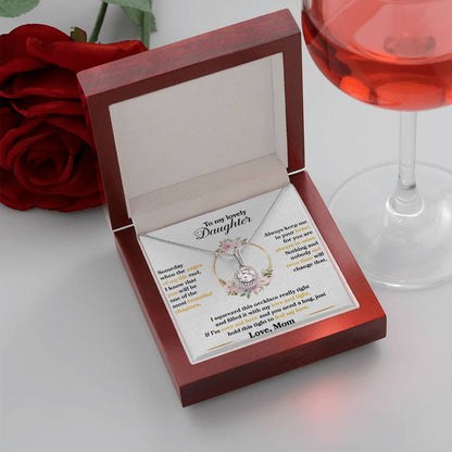 To My Beautiful Daughter - Someday when the pages of my life end - Eternal Hope Necklace Gift from Mom