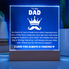 Funny & Loving Father’s Day Gifts from Daughter, LED Desk Lamp, To My Dad