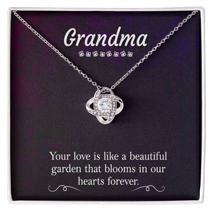 Present for Grandma - Love Knot Necklace